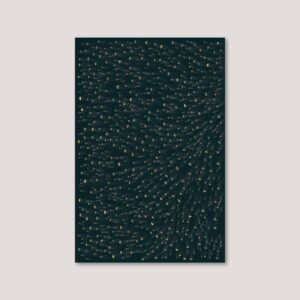 deep sea art - generative jellyfish pattern in natural movement wall decor