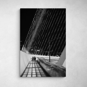 Judaica Wall Art Print | Jerusalem Shabbat End | Black and White Photography