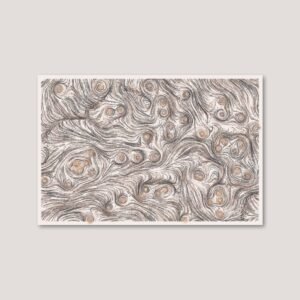 Space generative art print created based on physics and randomness, wall art mockup