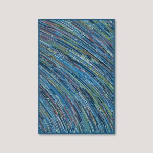 Generative art abstract wall print showing the natural movement created by perlin noise