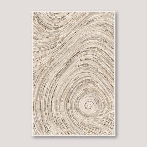 Generative art abstract wall print showing the natural movement created by perlin noise